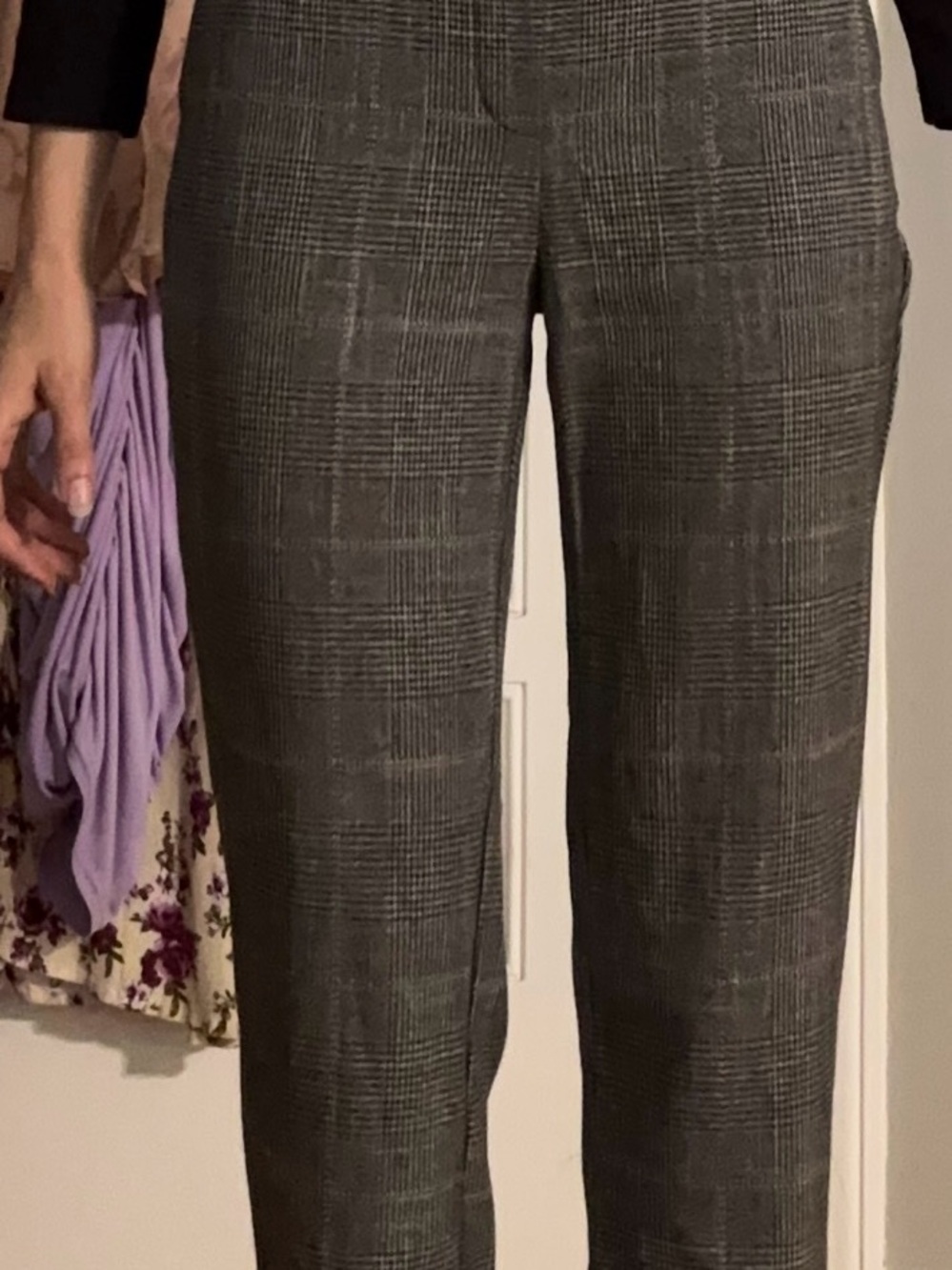 H&M Gray Plaid Business slacks